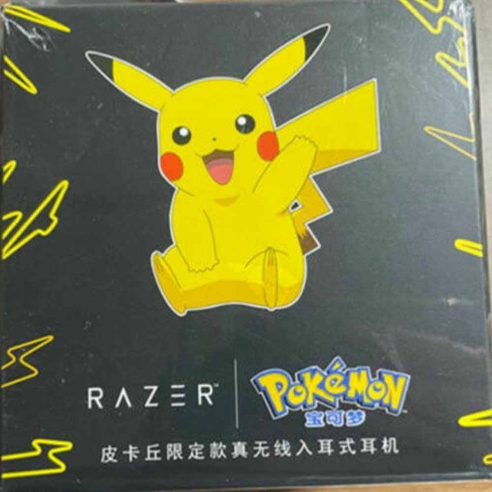 Razer Limited Edition Pikachu Bluetooth Wireless Earbuds Pokeball Charging Case